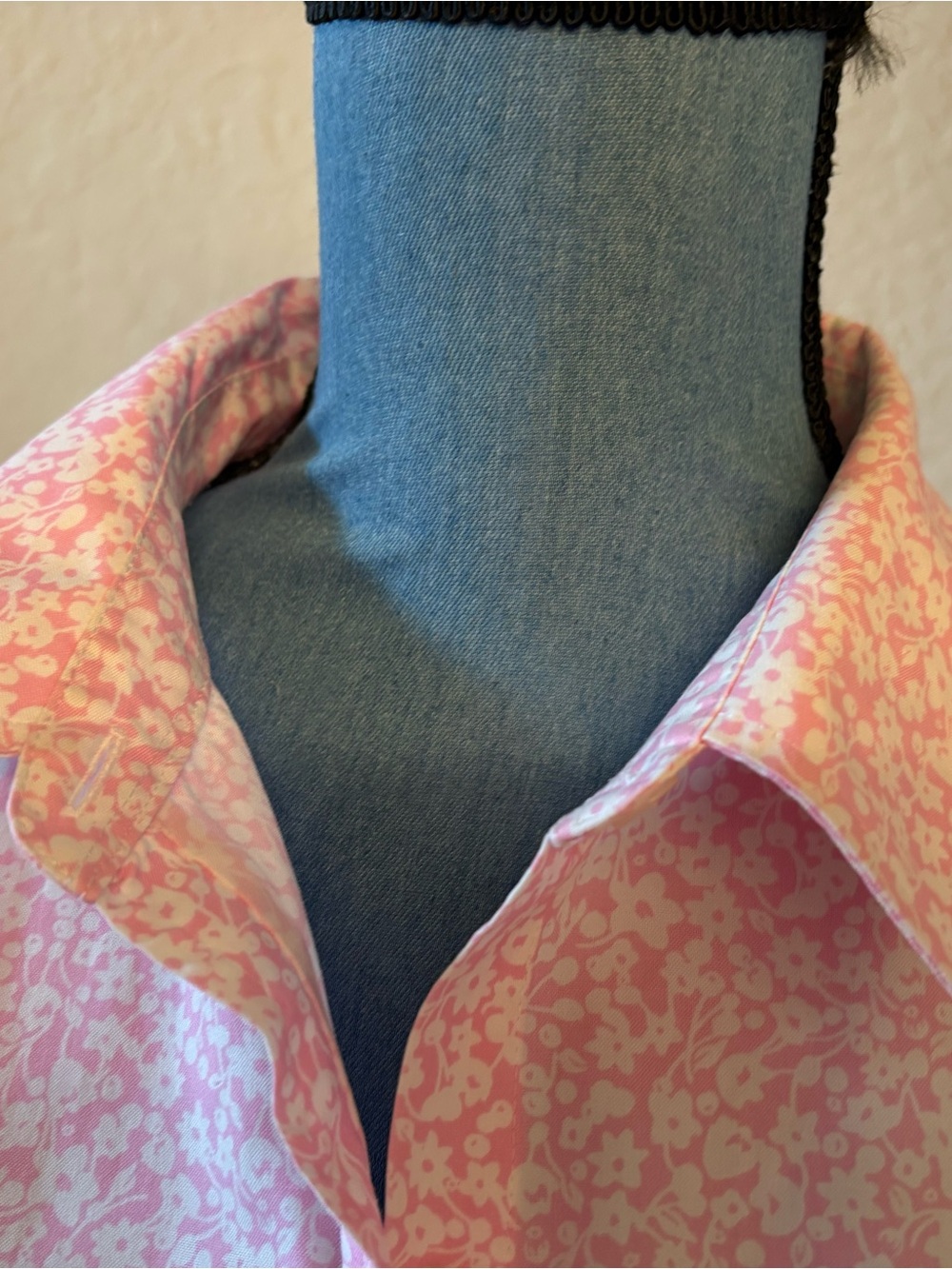 Pink Floral Button-Up Shirt - Picture 3 of 5